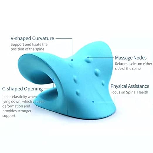 Neck and Shoulder Relaxer: Acupressure Massage Pillow for Pain Relief - noQMall
