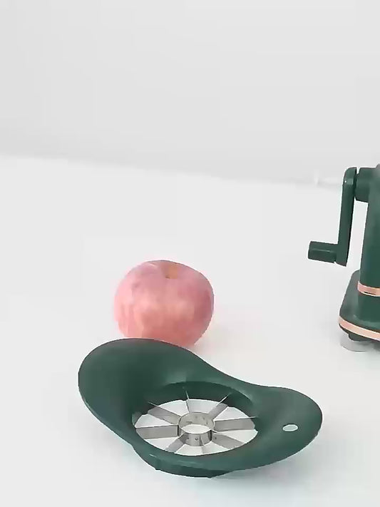 Multi Purpose Fruit Peeler with Suction Cups - Anti-Oil, Hand Cranked