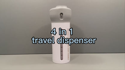 4-in-1 Smart Travel Bottles Set – Reusable Cosmetic Containers for Easy Travel