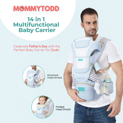 14 in 1 Multifunctional Baby Carrier – Ergonomic, Breathable, & Comfortable