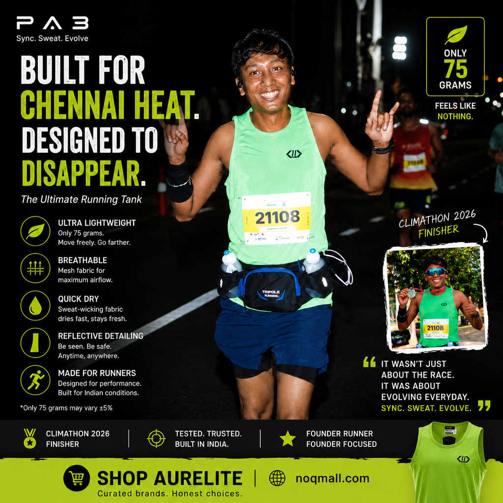 PAB Aurelite ultra-light running tank top for men and women, breathable gym vest with sleeveless design and moisture-wicking fabric.