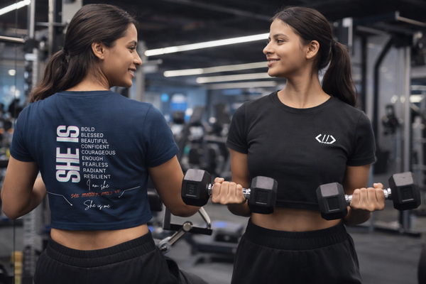 PAB minimalistic - I am She -Female Crop Top - noQMall